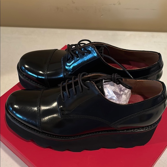 NIB-GRENSON KENNEDY Women Captoe Derby BLACK, Size:6.5(UK) - Picture 7 of 13